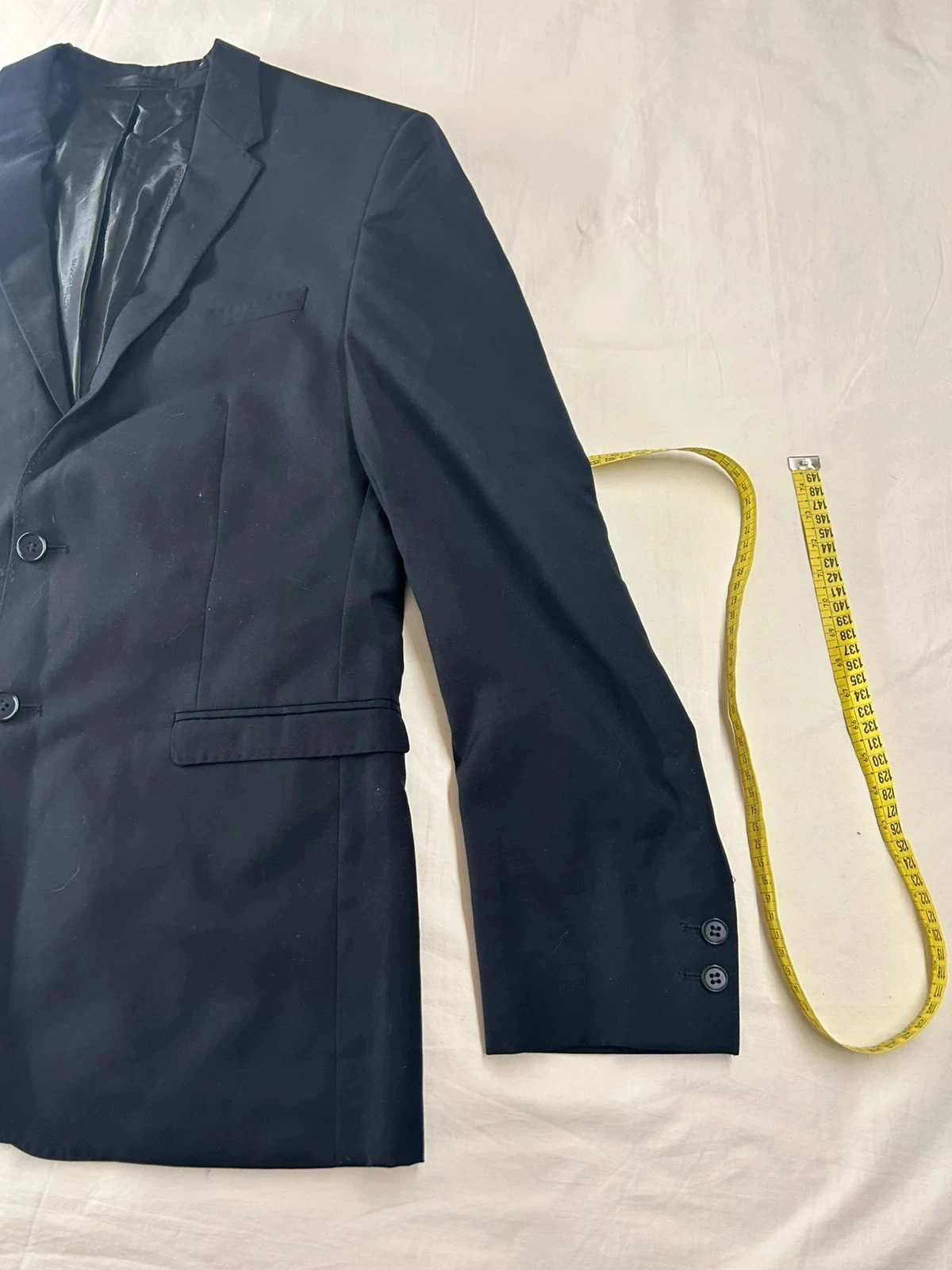 Zwarte blazer costard selected homme met stropdas carlo colombo blauw #96 – photo 3